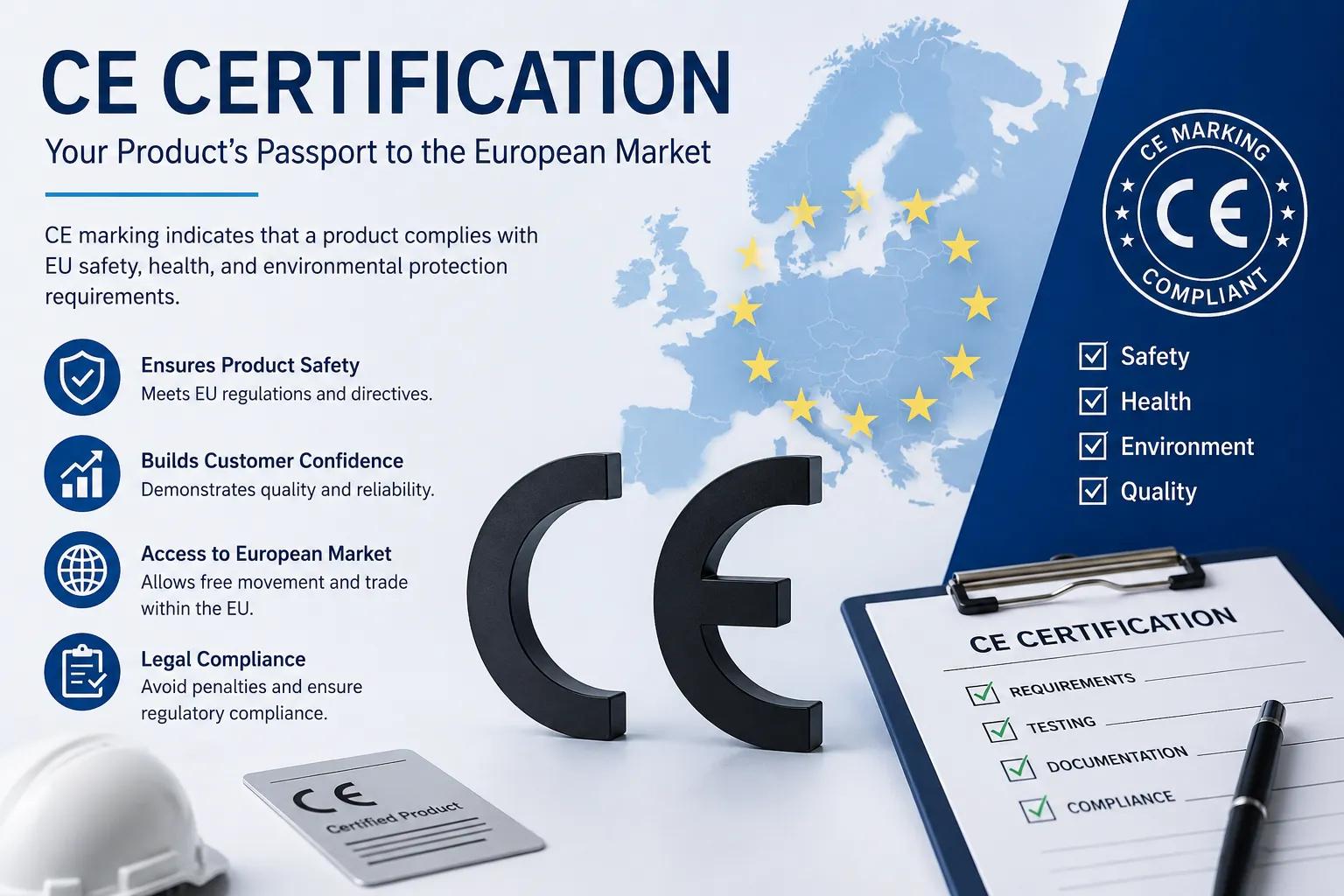 Certification CE : Guide complet du marquage CE et de la conformité européenne